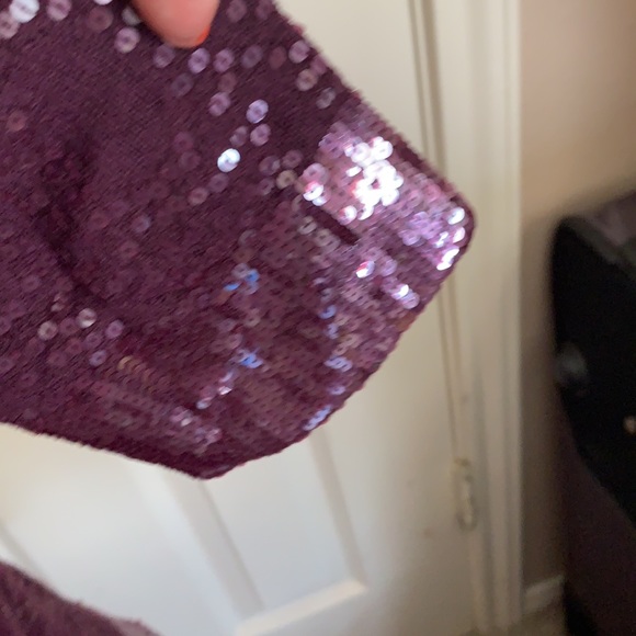 TSE Plum Sequined Sweater - Picture 2 of 6